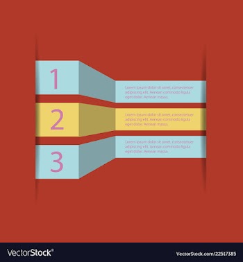 5 steps of modern arrow infografics template for vector image
