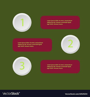 5 steps of modern arrow infografics template for vector image