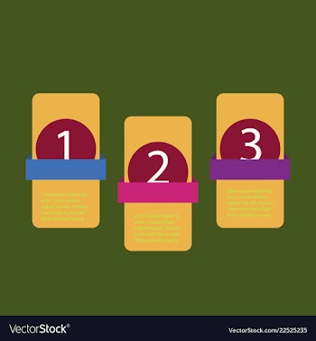 5 steps of modern arrow infografics template for vector image