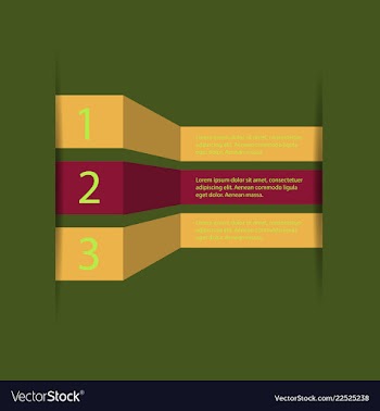 5 steps of modern arrow infografics template for vector image