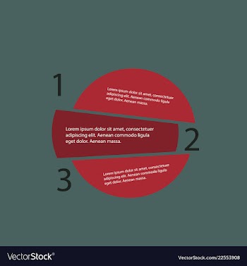 5 steps of modern arrow infografics template for vector image