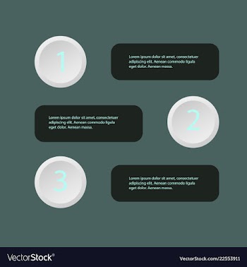 5 steps of modern arrow infografics template for vector image