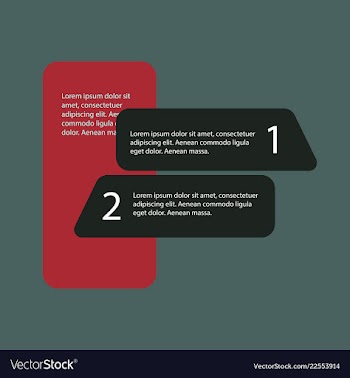 5 steps of modern arrow infografics template for vector image
