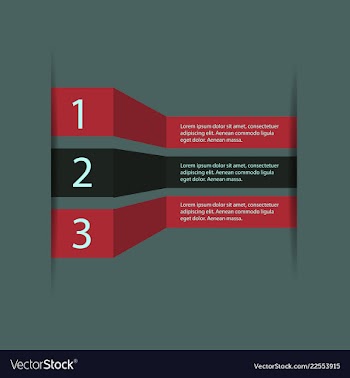 5 steps of modern arrow infografics template for vector image