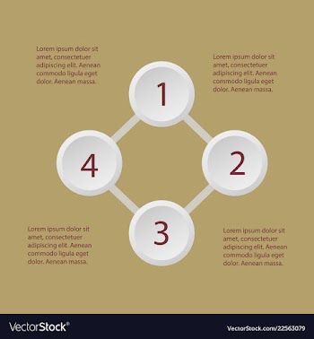 5 steps of modern arrow infografics template for vector image