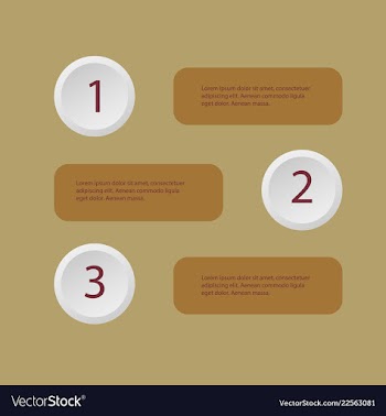 5 steps of modern arrow infografics template for vector image