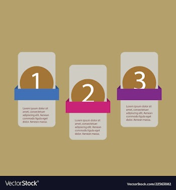 5 steps of modern arrow infografics template for vector image