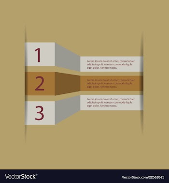 5 steps of modern arrow infografics template for vector image