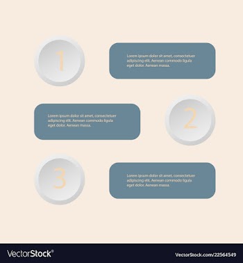 5 steps of modern arrow infografics template for vector image