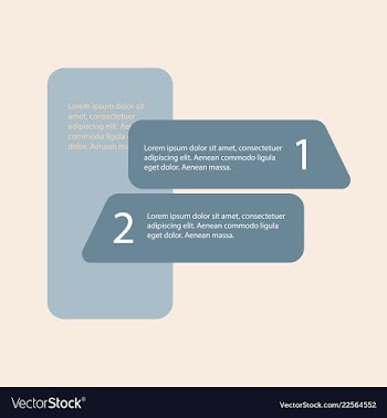 5 steps of modern arrow infografics template for vector image