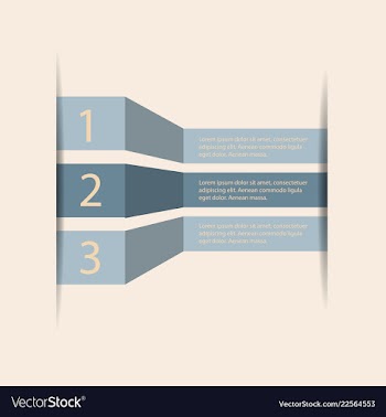 5 steps of modern arrow infografics template for vector image
