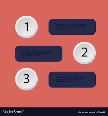 5 steps of modern arrow infografics template for vector image