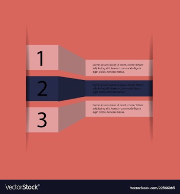 5 steps of modern arrow infografics template for vector image