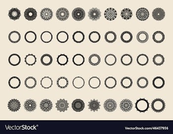 50 luxury mandala background and frame