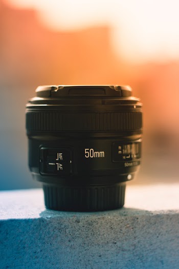 50 Mm Black Dslr Camera Lens