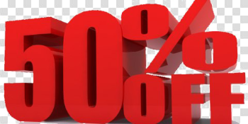 50 Percent Off PNG Photo
