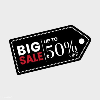50 percent off sale badge vector | Free stock vector - 471053