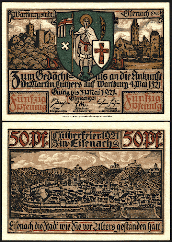 50 Pfennig Notgeld banknote of Eisenach | Free Photo - rawpixel