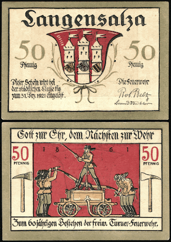50 Pfennig Notgeld banknote of Langensalza | Free Photo - rawpixel