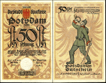 50 Pfennig "Notgeld" banknote of Potsdam, | Free Photo - rawpixel