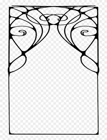 516 Nouveau Frame 04 By Tigers-stock On Clipart Library - Art Deco Transparent Frames Png