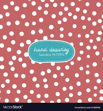 56-3 hand drawing seamless pattern with dots vector image
