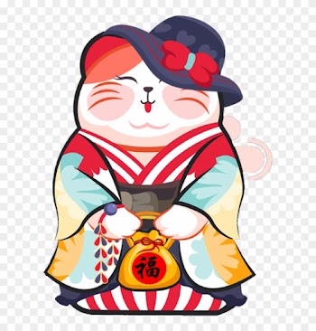 59 Maneki Neko 0002 Layer - George Jimmy Japanese Style Curtain Door Hallway Restaurant