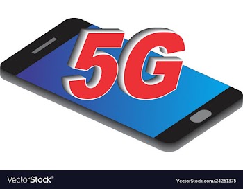  					5g mobile symbol vector image														