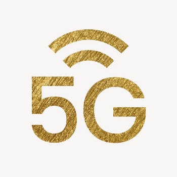 5G network gold icon, glittery | Free Icons - rawpixel