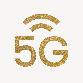 5G network gold icon, glittery | Free Icons - rawpixel