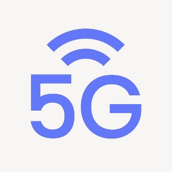 5G network icon, blue flat | Free Icons - rawpixel