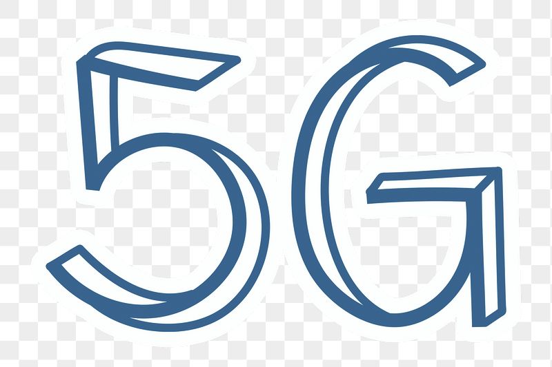 5G png word sticker typography, | Free PNG - rawpixel