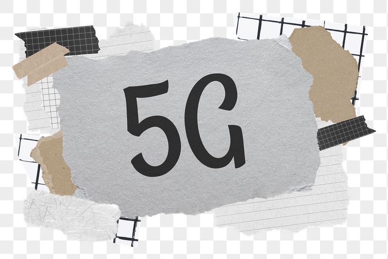 5G png word sticker typography, | Free PNG - rawpixel