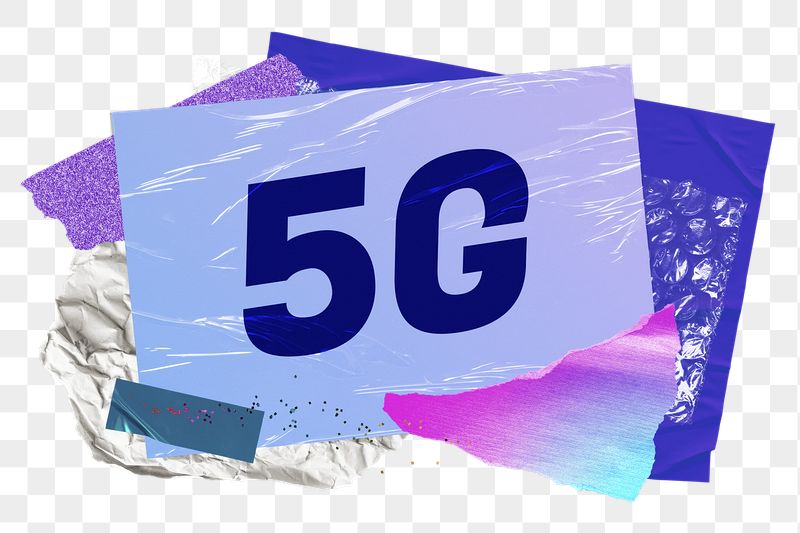 5G png word sticker typography, | Free PNG - rawpixel