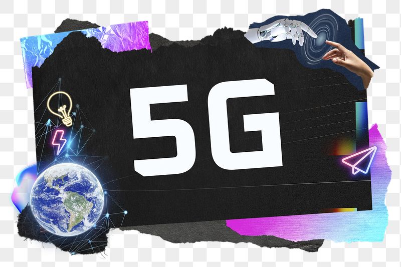 5G png word sticker typography, | Free PNG - rawpixel