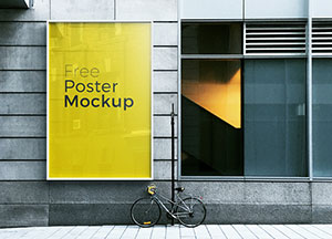 6 Free Poster & Billboard Mock-up For Advertisement 2017 free poster mockup 