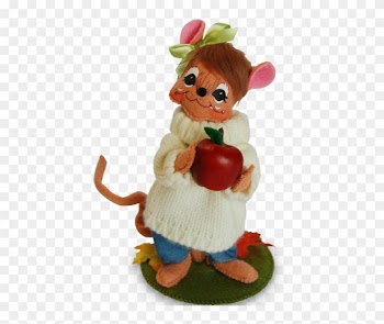 6-inch Apple Picking Girl Mouse - Annalee - 6in Apple Picking Girl Mouse