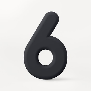 6 number clipart, 3D rendering | Free Photo - rawpixel