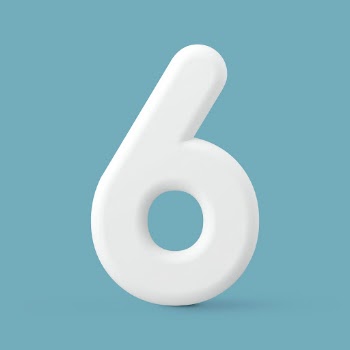 6 number clipart, 3D rendering | Free Photo - rawpixel