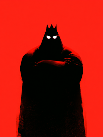 60's Retro Evil King Silhouette