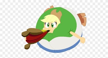 608419 Applejack Artistikuntyphoon - Equestria Girls Applejack Inflation