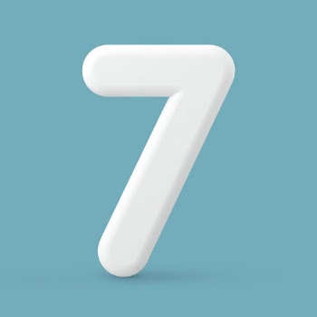 7 number clipart, 3D rendering | Free Photo - rawpixel