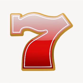 7 number sticker, red font | Free PSD - rawpixel