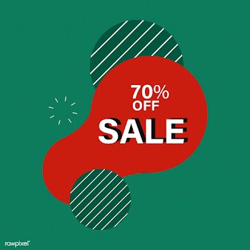 70% off SALE badge vector | Free stock vector - 501313
