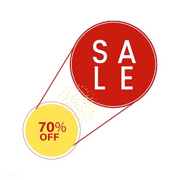 70% off SALE badge vector | Free stock vector - 501315