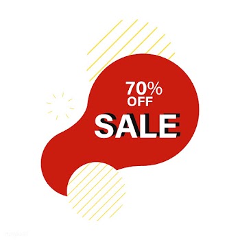 70% off SALE badge vector | Free stock vector - 501318
