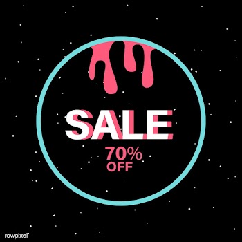 70% off SALE badge vector | Free stock vector - 501319