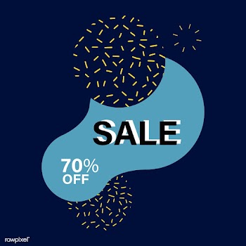 70% off SALE badge vector | Free stock vector - 501320