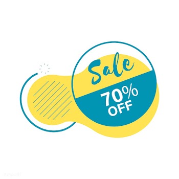 70% off SALE badge vector | Free stock vector - 501325