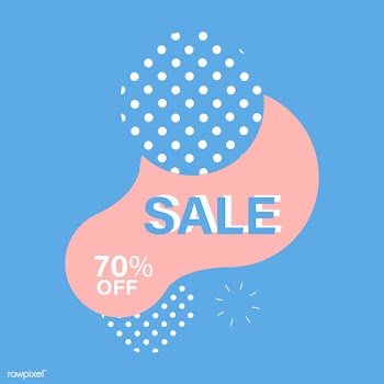 70% off SALE badge vector | Free stock vector - 501340